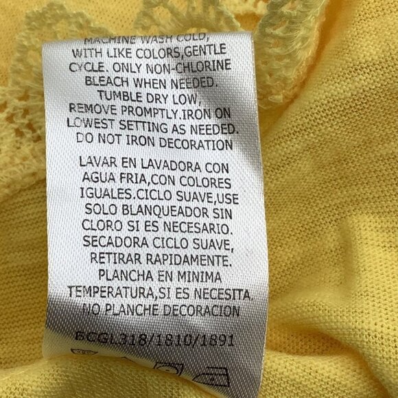 Nannette Kids Yellow Girls Dress 0-3M With Lace Short Sleeve Hem Details Button - Picture 6 of 13